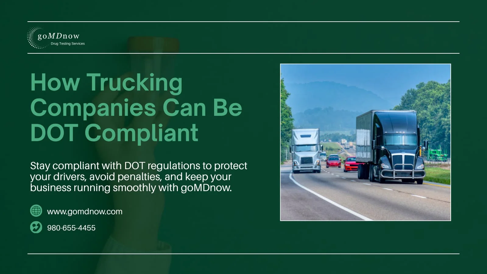 How Trucking Companies Can Be DOT Compliant