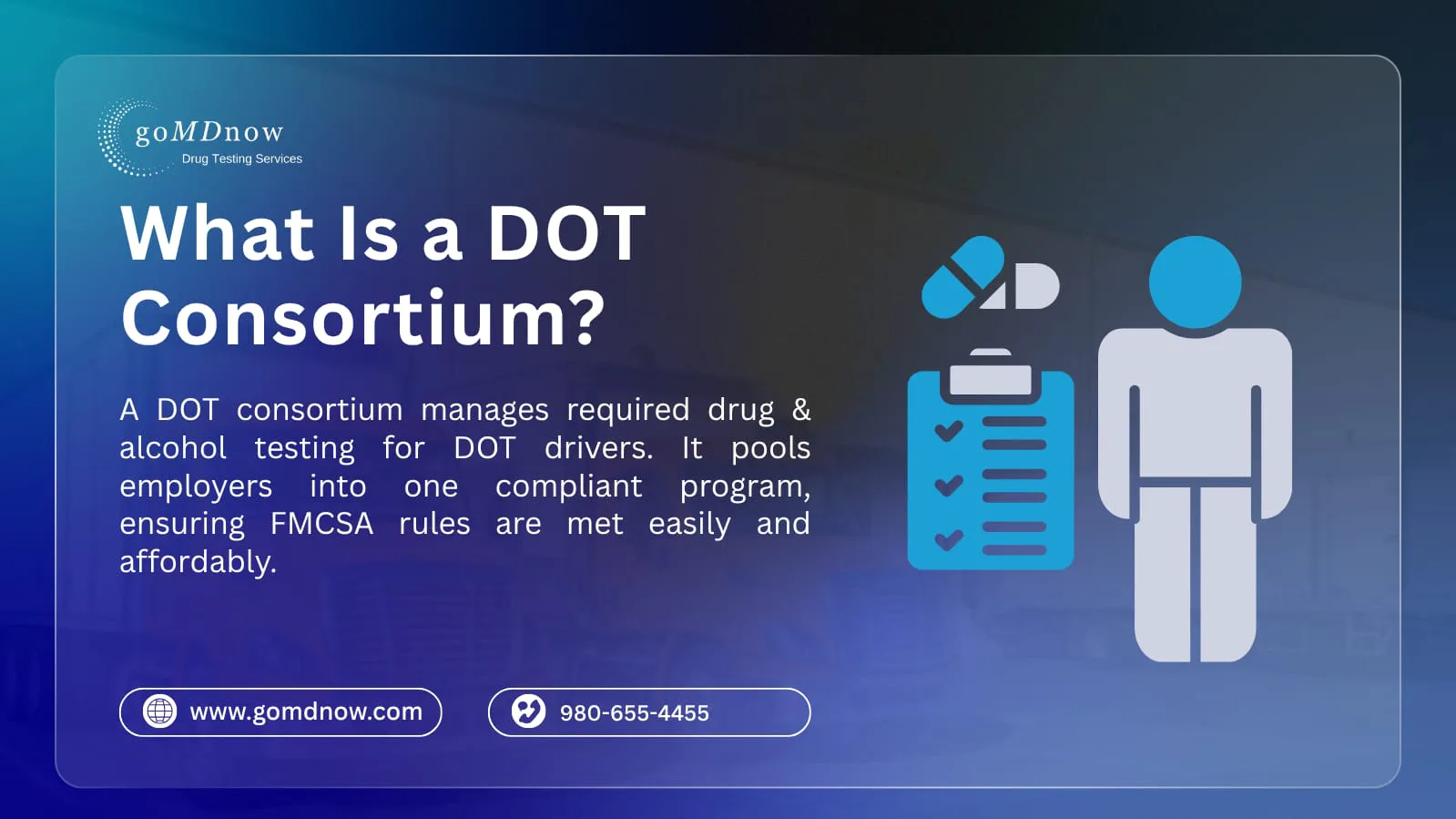 DOT consortium compliance for owner-operators and motor carriers